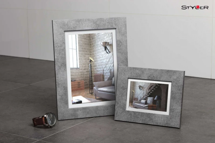 Nuotraukų rėmelis Rėmas - Styler 40x50 Lahti Betono Nuotraukų Rėmas 40mm Profilis Pilkas