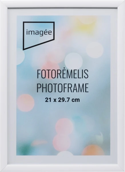 Nuotraukų rėmelis Nuotraukų Rėmeliai - Imagee 21x30 Cm 3 Vnt. Plastikinis Rėmas 14mm Profilis Balta