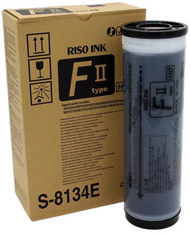 Riso Ink Juodas Juodas HD (S-6870E) (S6870E) (S-8134E) (S8134E)