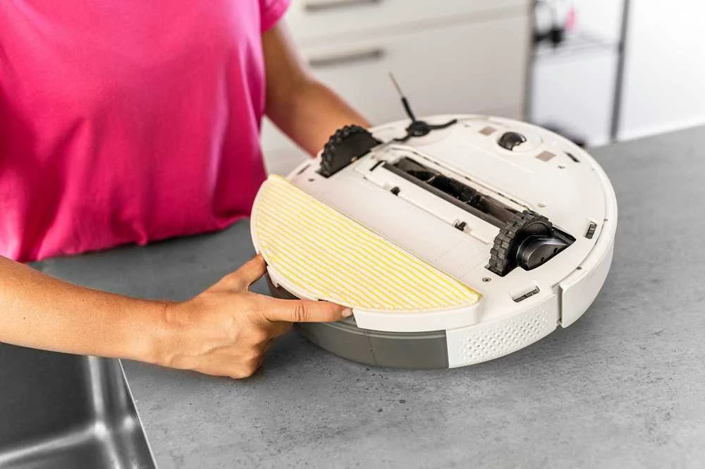 Dulkių siurblys-robotas Kärcher RCV 5 su plovimo funkcija, Baltas