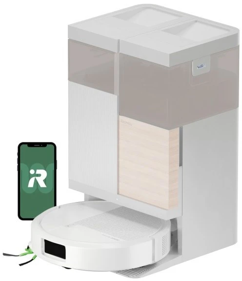 iRobot Roomba Combo 575 baltas robotas dulkių siurblys + AutoWash įkrovimo stotelė