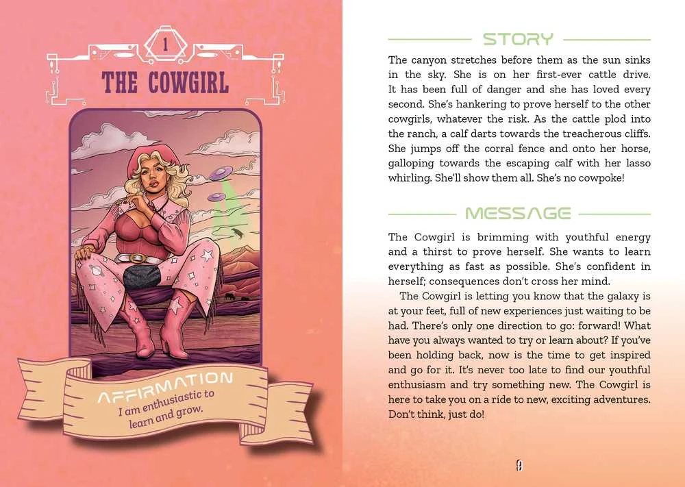Rockpool Orakulo kortos COWGIRLS AND ALIENS ORACLE CARDS
