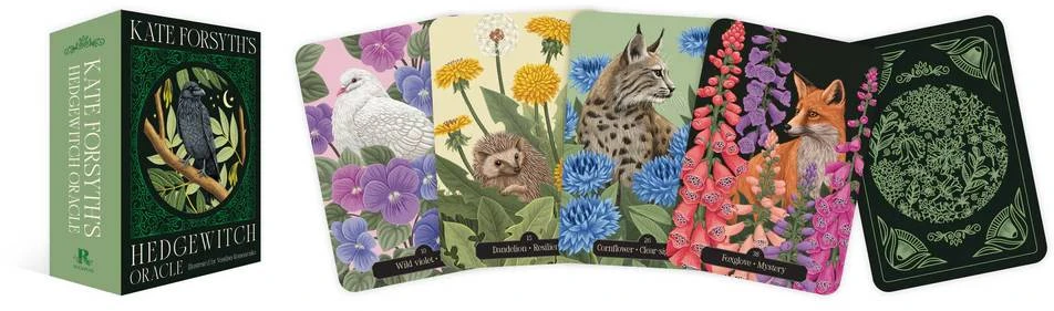 Rockpool Hedgewitch Orakulo kortos – 44 magiški augalai su knygele