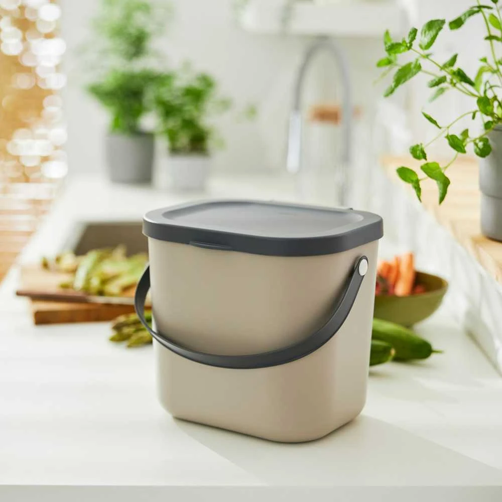rotho Atliekų Rūšiavimo Konteineris - ALBULA 6L Cappuccino
