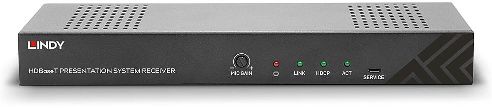 Šakotuvas AV Prezentacijos Sistema - LINDY HDBaseT Prezentacijos Sistema su Valdymo Klaviatūra, 4K@30Hz, HDMI, USB, Juoda