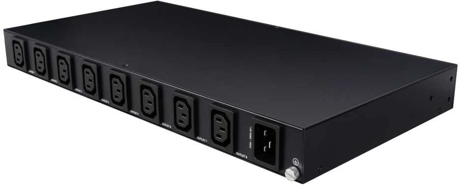 Šakotuvas Energijos Pasiskirstymo Įrenginys - Lindy 8 Port IPower Switch Smart PDU, 8 Metered & Switched Outputs, Juoda