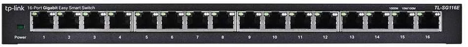 Šakotuvas TP-LINK jungiklis TL-SG116E, valdomas žiniatinklyje