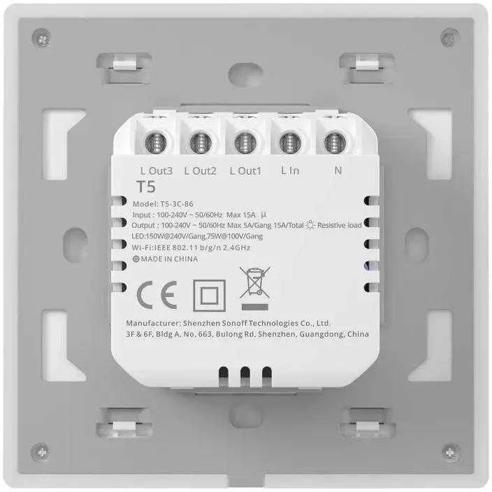 Sonoff T5 Ultimate WiFi eWelink remote jutiminis 4 kanalų jungiklis