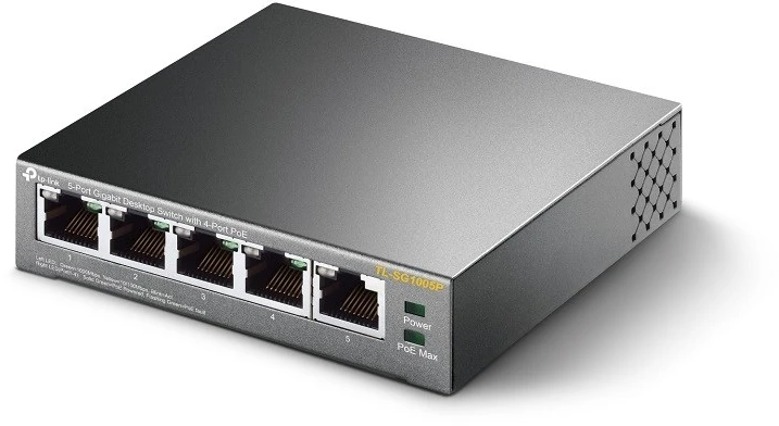 SWITCH POE TL-SG1005P 5 PRIEVADŲ TP-LINK