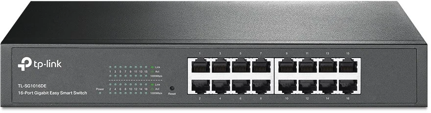 Šakotuvas Jungiklis - TP-Link TL-SG1016DE Juodas