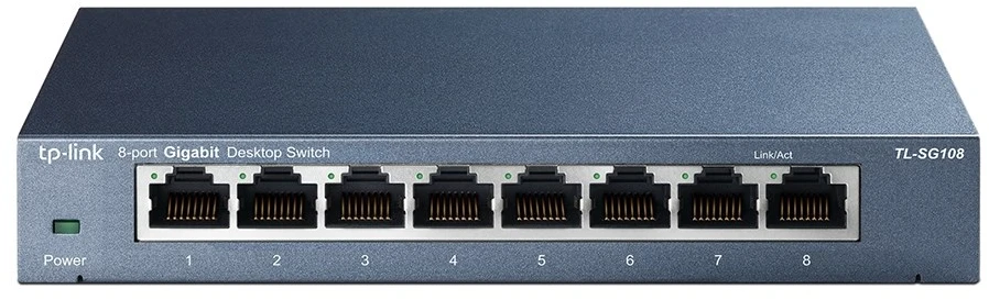 Šakotuvas Jungiklis - TP-Link TL-SG108 juodas
