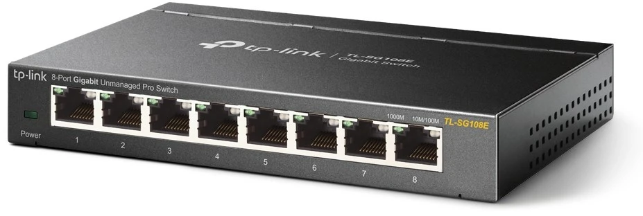 Šakotuvas Jungiklis - TP-Link TL-SG108E juodas