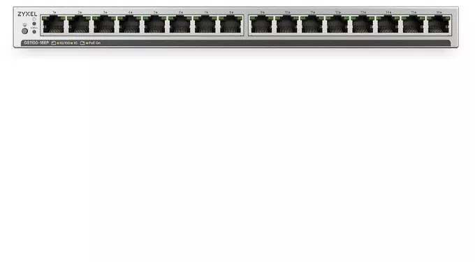 Šakotuvas Switch Zyxel GS1100-16EP-EU0101F
