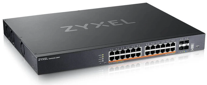 Šakotuvas Zyxel XMG2230-28HP Valdomas L2/L3 2.5G Ethernet (100/1000/2500) Maitinimas per Ethernet (PoE) 1U Juodas