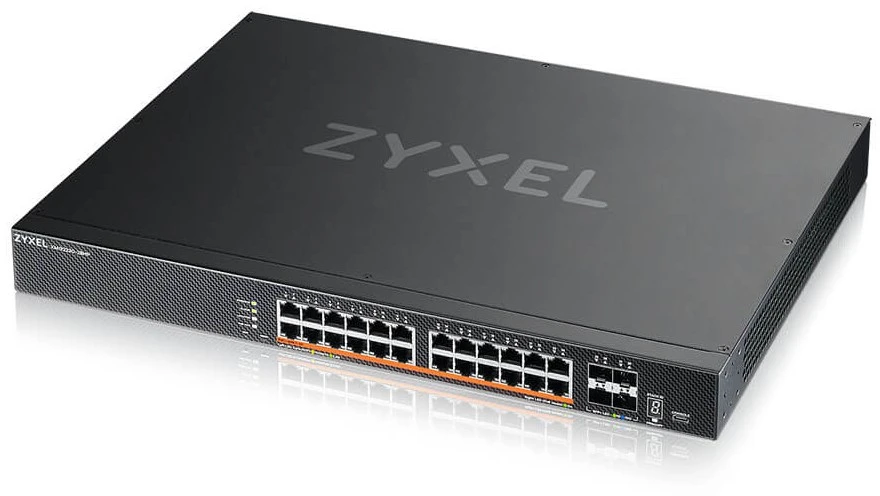 Zyxel XMG2230-28HP Valdomas L2/L3 2.5G Ethernet (100/1000/2500) Maitinimas per Ethernet (PoE) 1U Juodas