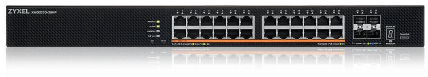 Zyxel XMG2230-28HP Valdomas L2/L3 2.5G Ethernet (100/1000/2500) Maitinimas per Ethernet (PoE) 1U Juodas