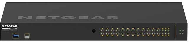 Šakotuvas NETGEAR AV Line M4250-26G4F-PoE+ 24x1G PoE+ 300W 2x1G ir 4xSFP valdomas jungiklis