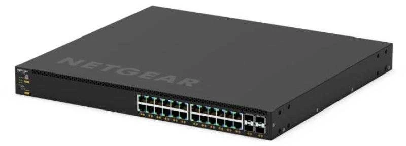 Šakotuvas NETGEAR GSM4328 valdomas L3 gigabito Ethernet (10/100/1000) maitinimas per Ethernet (PoE) 1U Juodas