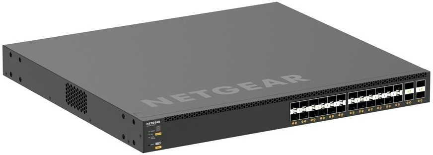 Šakotuvas Komutatorius - NETGEAR M4350-24F4V L3 24 SFP+ 4 SFP28 1U Juodas