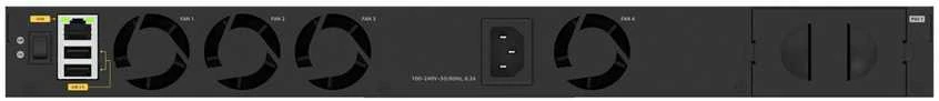 Šakotuvas Komutatorius - NETGEAR M4350-24F4V L3 24 SFP+ 4 SFP28 1U Juodas