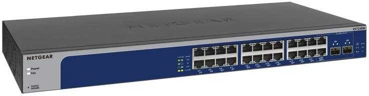 Šakotuvas Komutatorius - „Netgear“ komutatorius XS724EM 24 prievadų 10 Gbps valdomas