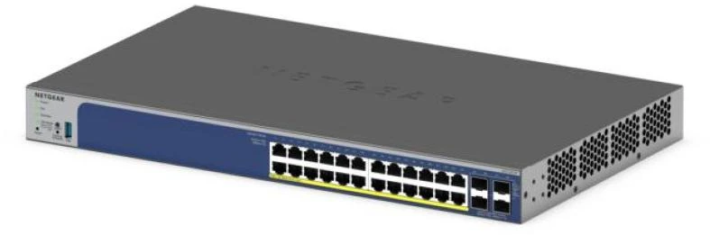 Šakotuvas NETGEAR 24P GE išmanusis komutatorius su 10G SFP+ GS728TXV3