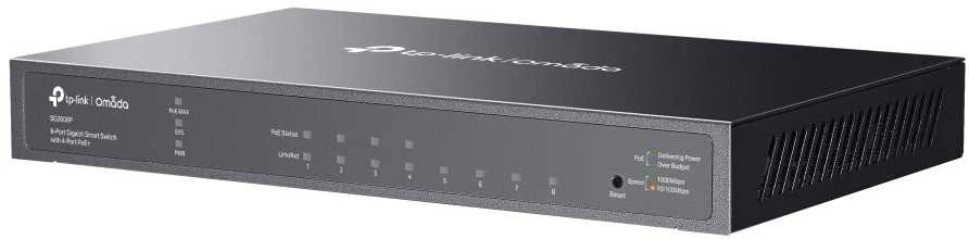 Šakotuvas TP-LINK JetStream 8 prievadų Gigabit Smart Switch su 4 prievadų PoE+