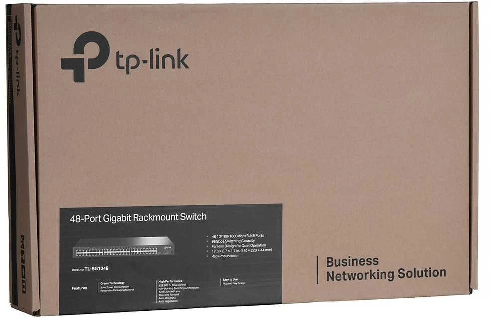 Šakotuvas TP-LINK 48port Gigab. Jungiklis 19 in-Rack
