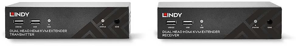 KVM Ilgintuvas - LINDY HDBaseT Cat.6 Dvigubas HDMI, USB, IR ir RS-232 KVM Ilgintuvas 100 m 1920x1080@60Hz