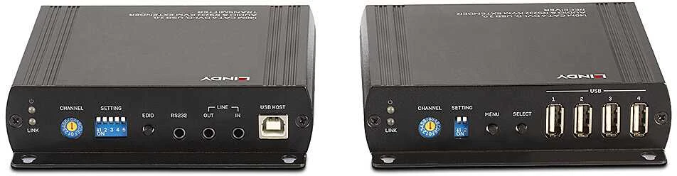 KVM Ilgintuvas - LINDY Cat.6 DVI-D, USB, Garso ir RS232 KVM Ilgintuvas 140 m 1920x1200@60Hz