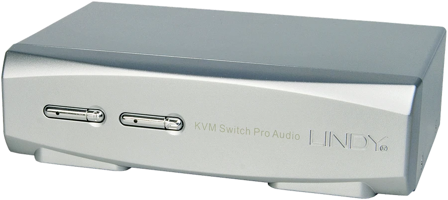 Lindy KVM Perjungiklis - 2 Port DisplayPort 1.2 KVM Perjungiklis 3840x2160@60Hz USB 2.0 Garso
