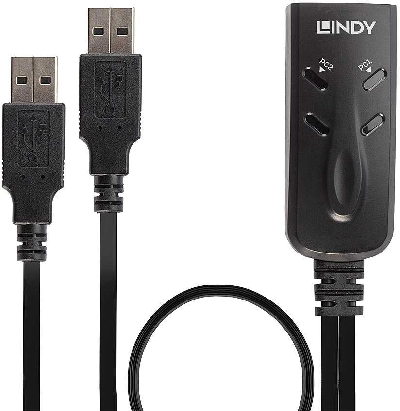 KVM Jungiklis - Lindy 32165 2 Prievadų USB KM Jungiklis