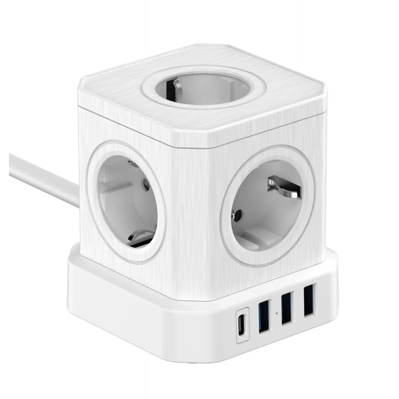 „Newell GaN Power Cube 9in1“ – baltas