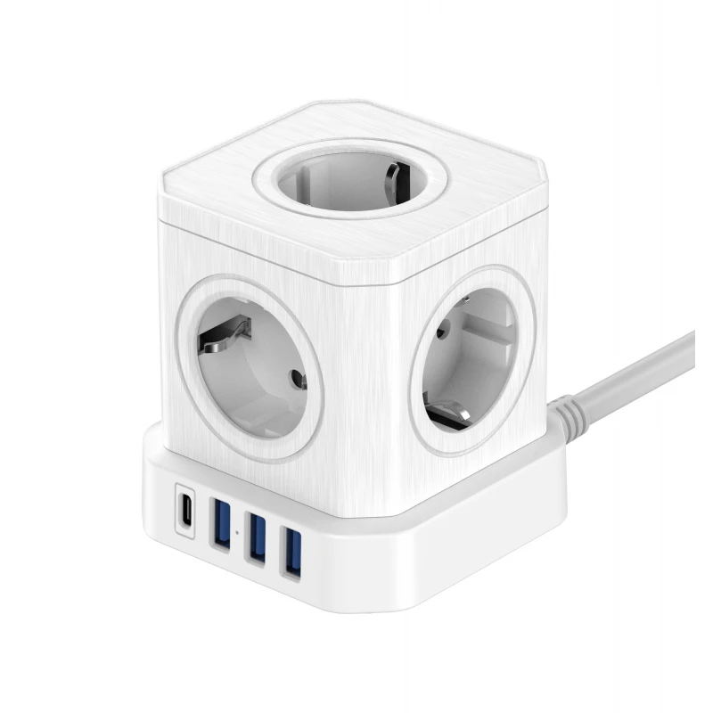 „Newell GaN Power Cube 9in1“ – baltas
