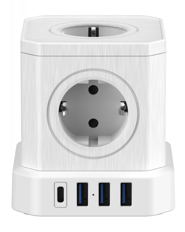 „Newell GaN Power Cube 9in1“ – baltas