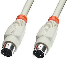 Pelė PS/2 Kabelis - Lindy 1 M 6 Kontaktų Mini-DIN M-M
