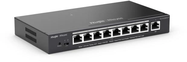 Šakotuvas Ruijie Networks 9 prievadų, 8 PoE prievadų komutatorius Ruijie Reyee RG-ES209GC-P