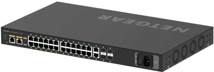 Šakotuvas Tinklo Įranga - Netgear Jungiklis GSM4230P 24 Prievadai 1Gbps
