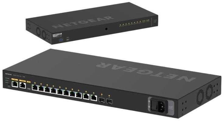 Šakotuvas NETGEAR M4250 12 prievadų AV Line PoE+ jungiklis 125W 2x1G 2xSFP valdomas jungiklis