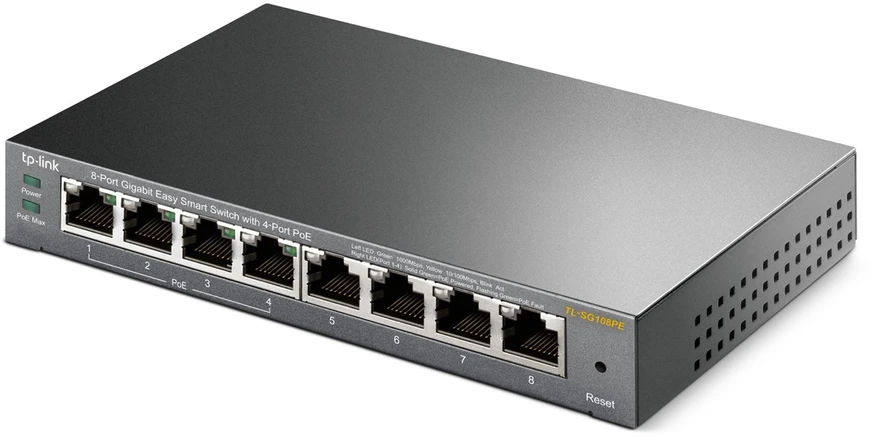 SWITCH POE TL-SG108PE 8 PRIEVADŲ TP-LINK