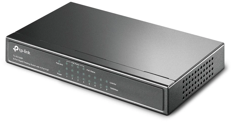 Šakotuvas TP-Link TL-SG1008P 8-PORT GBIT DESKTOP - POE SWITCH 8 10/100/1000MBPS