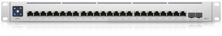 Ubiquiti | Switch Enterprise 24 PoE | USW-Enterprise-24-PoE | Tvarkoma L3 | Montuojamas ant stovo | Gigabit Ethernet (vario) jungtys kiekis 12x10/100/1000 Mbps + 12x100/1000/2500 Mbps | SFP jungtys kiekis 0 | SFP+ jungtys kiekis 2 | PoE+ jungtys kiekis 24 | Maitinimo tipas AC/DC, Vidinis, 550W