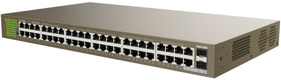 Šakotuvas Tinklo Komutatorius - Tenda TEG1050F Ne-valdomas Gigabit Ethernet Pilkas