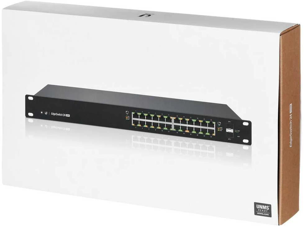 Šakotuvas Ubiquiti | Jungiklis | ES-24-250W | Tvarkomas žiniatinklis | Montuojamas ant stovo | Gigabit Ethernet (vario) jungtys kiekis 24 | SFP jungtys kiekis 2 | 12 mėn.