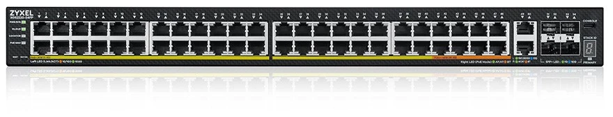 Šakotuvas ZYXEL XGS2220-54FP, L3 PRIEIGOS JUNGIKLIS, 960 W POE, 40XPOE+/10XPOE++, 48X1G RJ45 2X10MG RJ45, 4X10G SFP+ UPLINK, ĮSKA. 1 YR NEBULAFLEX PRO