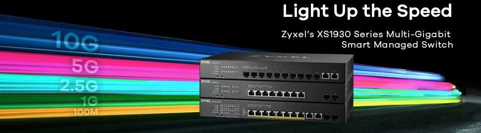Šakotuvas Zyxel XS1930-12HP-ZZ0101F tinklo komutatorius Valdomas L3 10G Ethernet (100/1000/10000) Juoda Maitinimas per Eternetą (PoE)