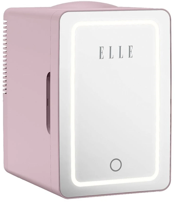 ELLE Home ESDAFX08PUEU 8L Mini Šaldytuvas with LED Makeup Mirror Violetinė