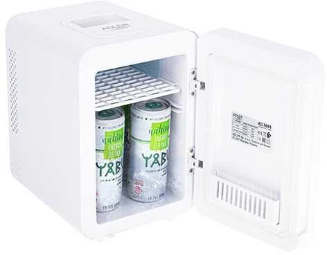 Adler | Mini šaldytuvas with mirror | AD 8085 | Free standing | Larder | Height 27 cm | Šaldytuvas net capacity 4 L | Baltas