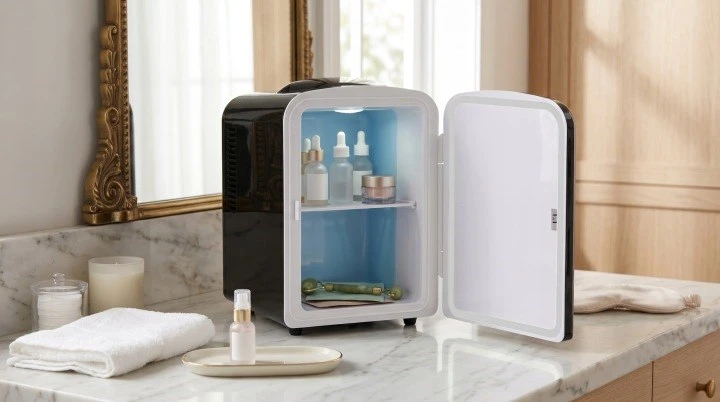 ELLE Home ESDAF101BKEU 4L Mini Šaldytuvas, Juodas