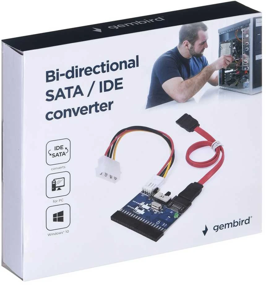 Gembird dvikryptis adapt.IDE-SATA3.5
